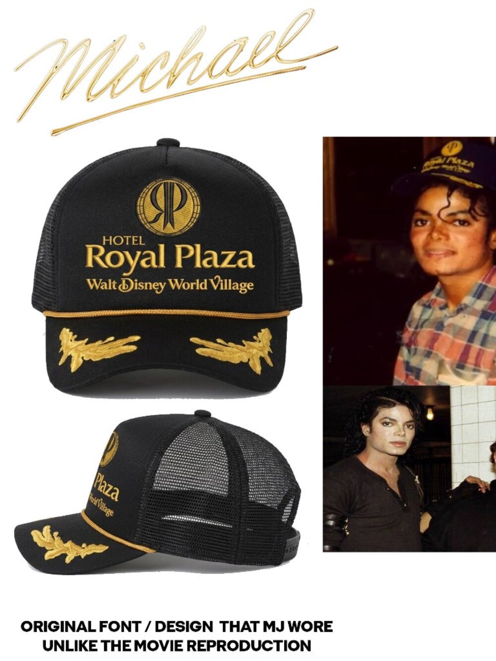 Michael Jackson MJ Movie Cap Royal Plaza TikTok Viral Cap Reproduction
